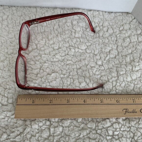 Coach Davina eyeglass frames Burgundy 48 15 135 mm Work Trendy Artsy Butterfly - Picture 9 of 10